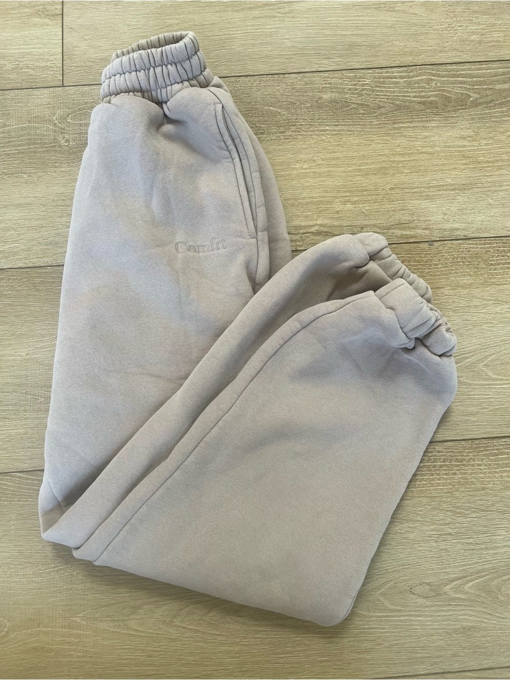 Comfrt women’s Beige Jogger Sweatpants size S taupe - Picture 3 of 6